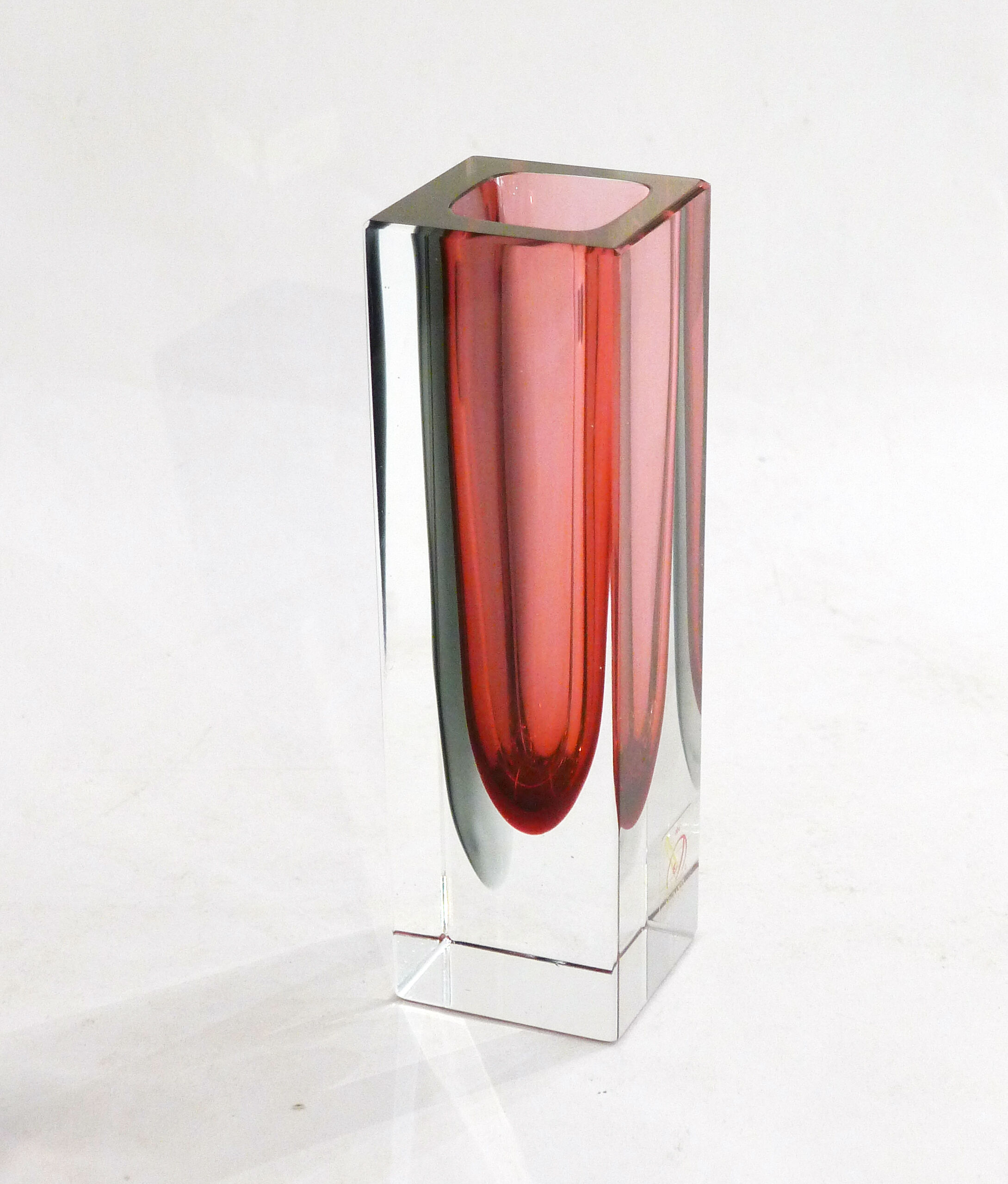 Sommerso Murano vase