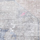 Abstract color handmade wool tapis, 214x117cm