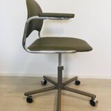 Vintage Olive Office chair by Kovona K 107 from Czechoslovakia 1970’s
