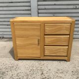 Commode en placage de rotin