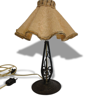 Art Deco lamp in wrought iron