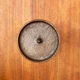 Brutalist metal candlestick mid-century