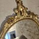 Oval gold mirror