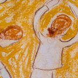 Painting titled "Five Ginger Hair Dancers"