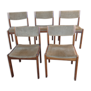5 chaises vintage années