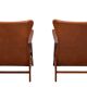 Teak Faux Leather Lounge chairs 1960s Holland