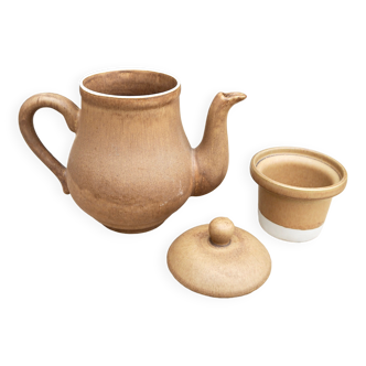 Coffee maker XL with raw stoneware filter