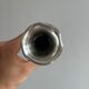 small antique silver-plated metal vase