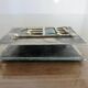 Case for matches in pewter, brass and email signed "latappy" 1970