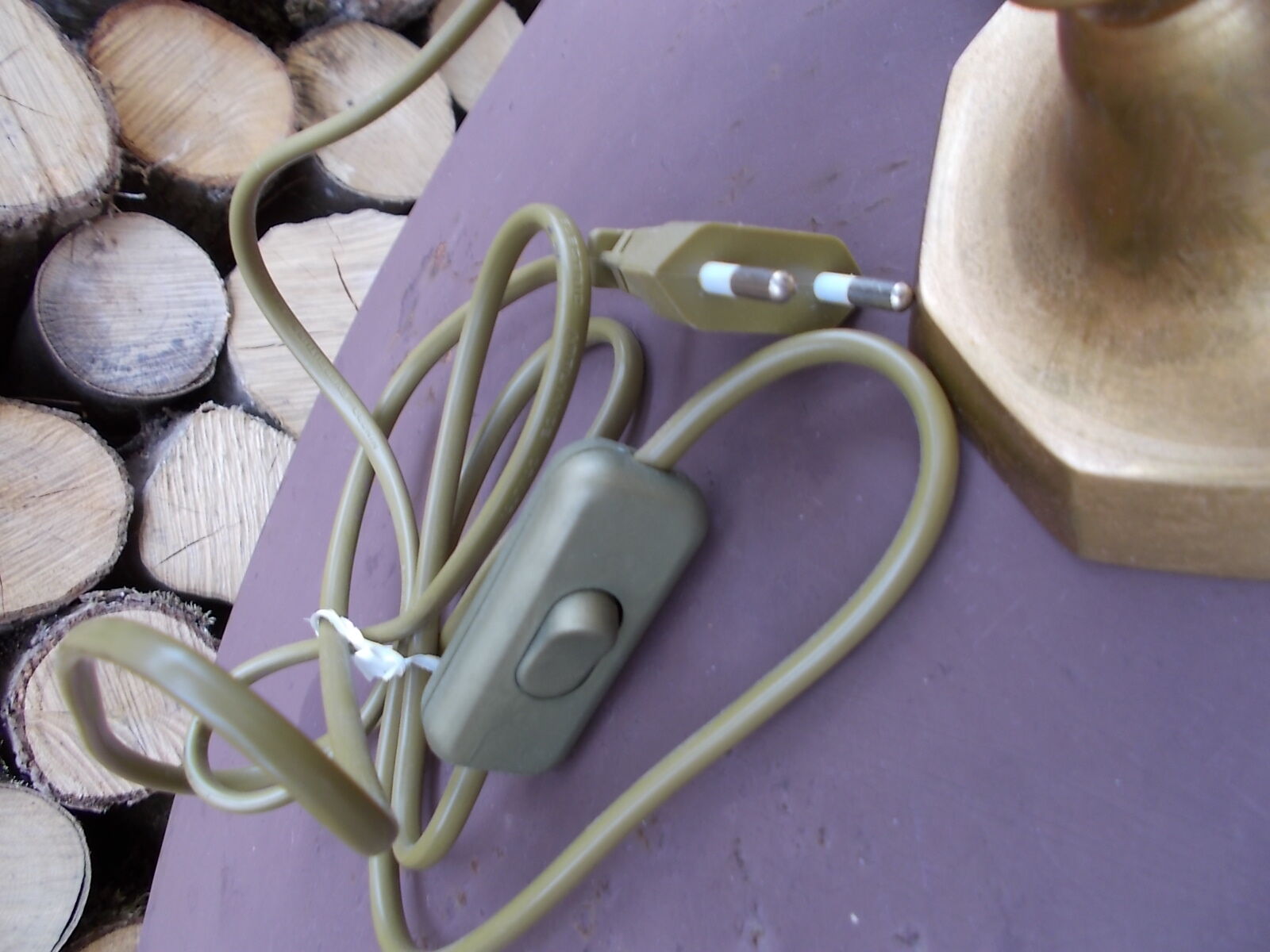 Paire lampes laiton