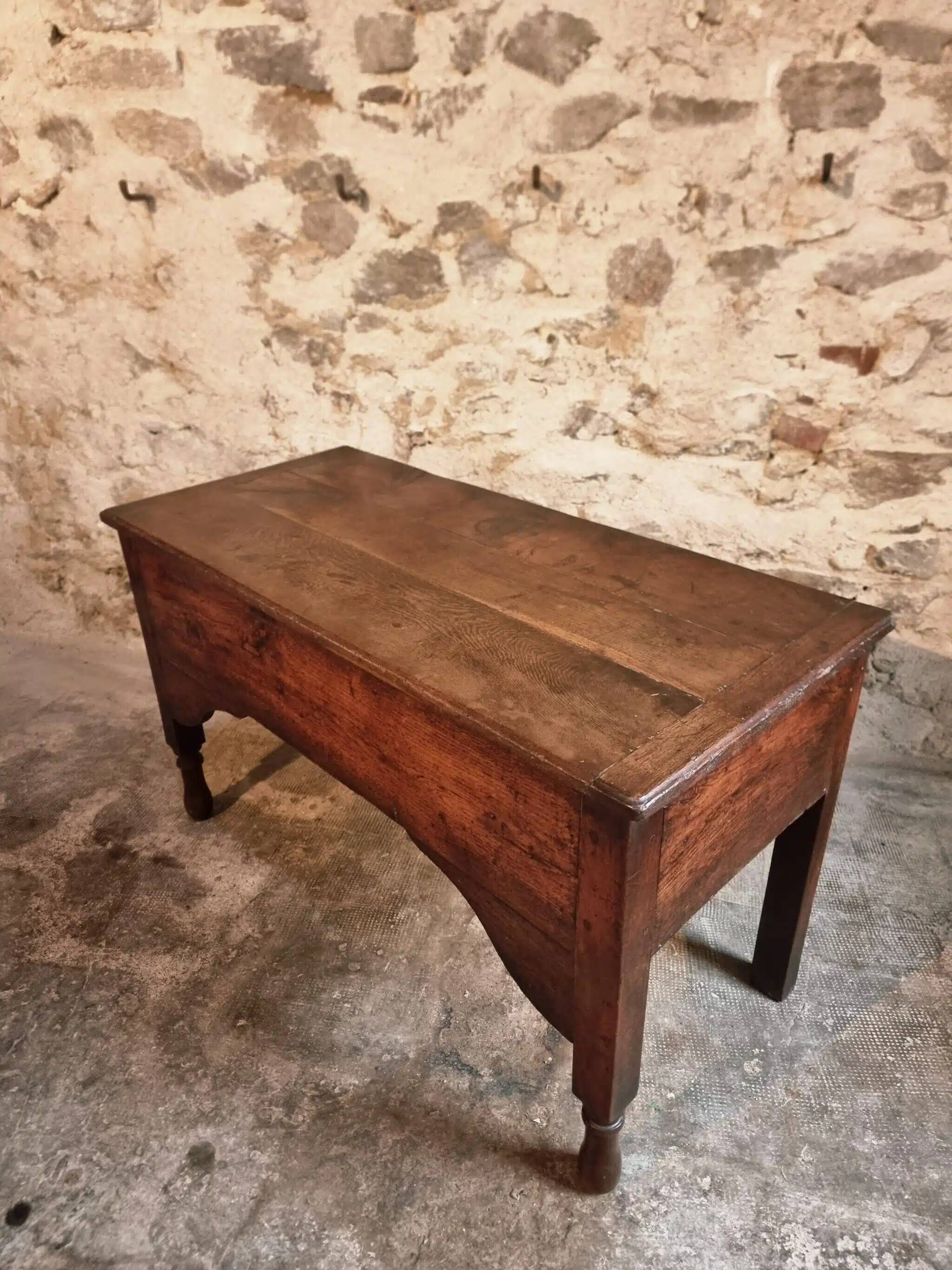 Antique French kneading table, 19th century