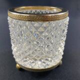 Crystal pencil pot with Empire style diamond tip decor