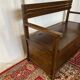 Petit banc-coffre vintage en hêtre