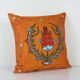 Vintage embroidered cushion cover 51x51 cm