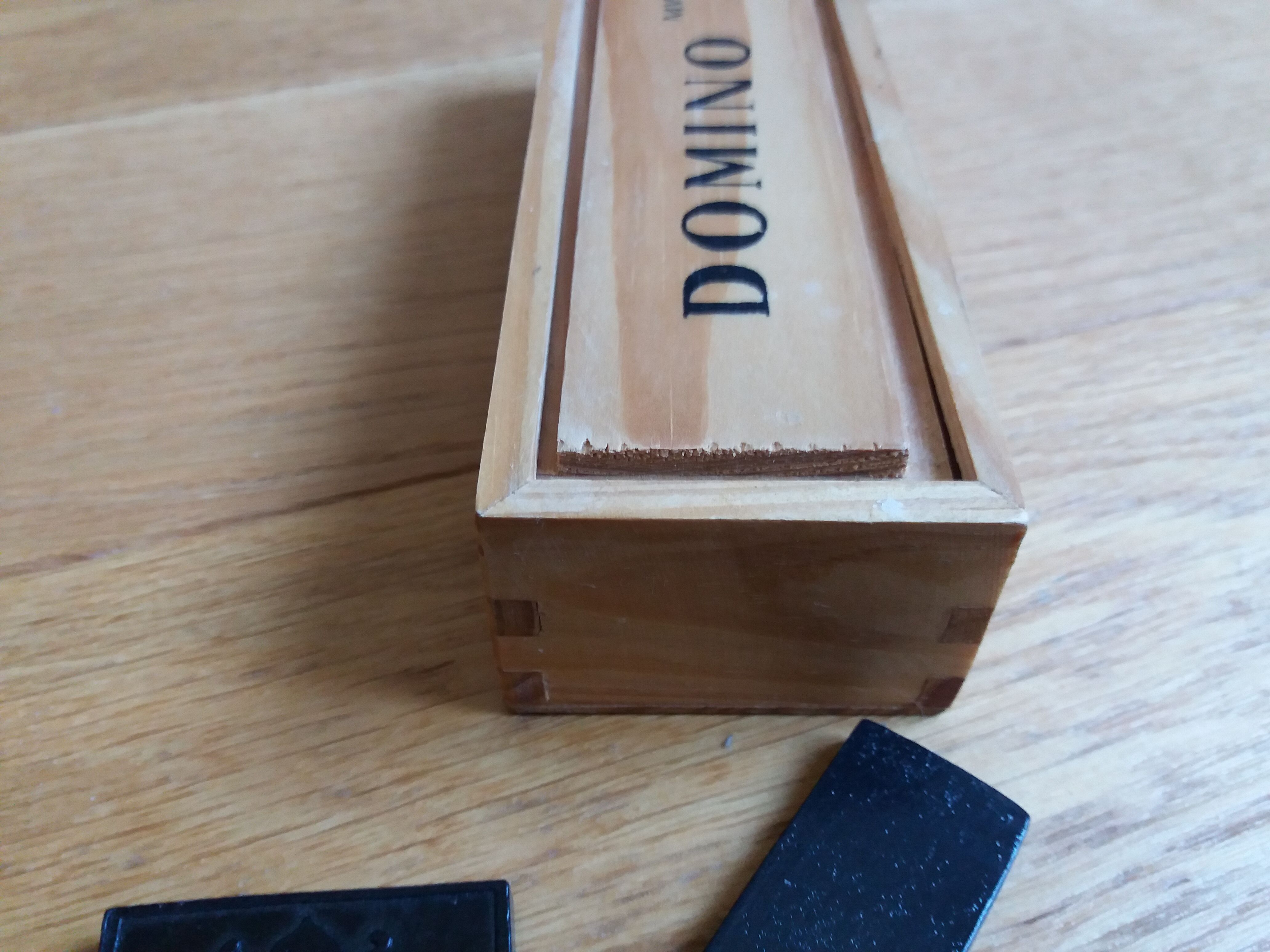 Wooden domino game