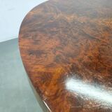 Table basse en placage de noyer Art Déco, Tchécoslovaquie, années 1930