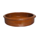 Dish 2/4 people in glazed terracotta