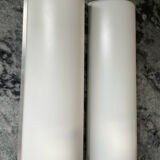 Paire d’appliques de chevet vintage en aluminium