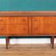 Retro Teak 1960s Homeworthy Chest Of Drawers TV Cabinet Sideboard