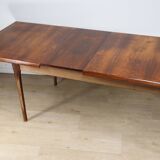 Scandinavian extendable rosewood dining table, 1960s