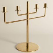 Scandinavian Modern Brass Candelabra by Hans-Agne Jakobsson, Markaryd, 1960s