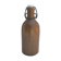 Ancient bottle brown sandstone - vintage white porcelain bouchon