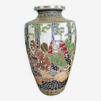 Vase en céramique Japonaise - Satsuma 20ème siècle.
