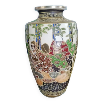 Japanese ceramic vase - Satsuma 20th century.