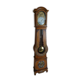 Polychrome comtoise clock of flowers