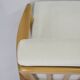 Original restored two-seater Sofa, cream, teak, 1960s