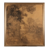 Nils Asplund, sketch of Ekotemplet in Royal Haga Park in Stockholm