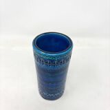 Bitossi blue ceramic vase