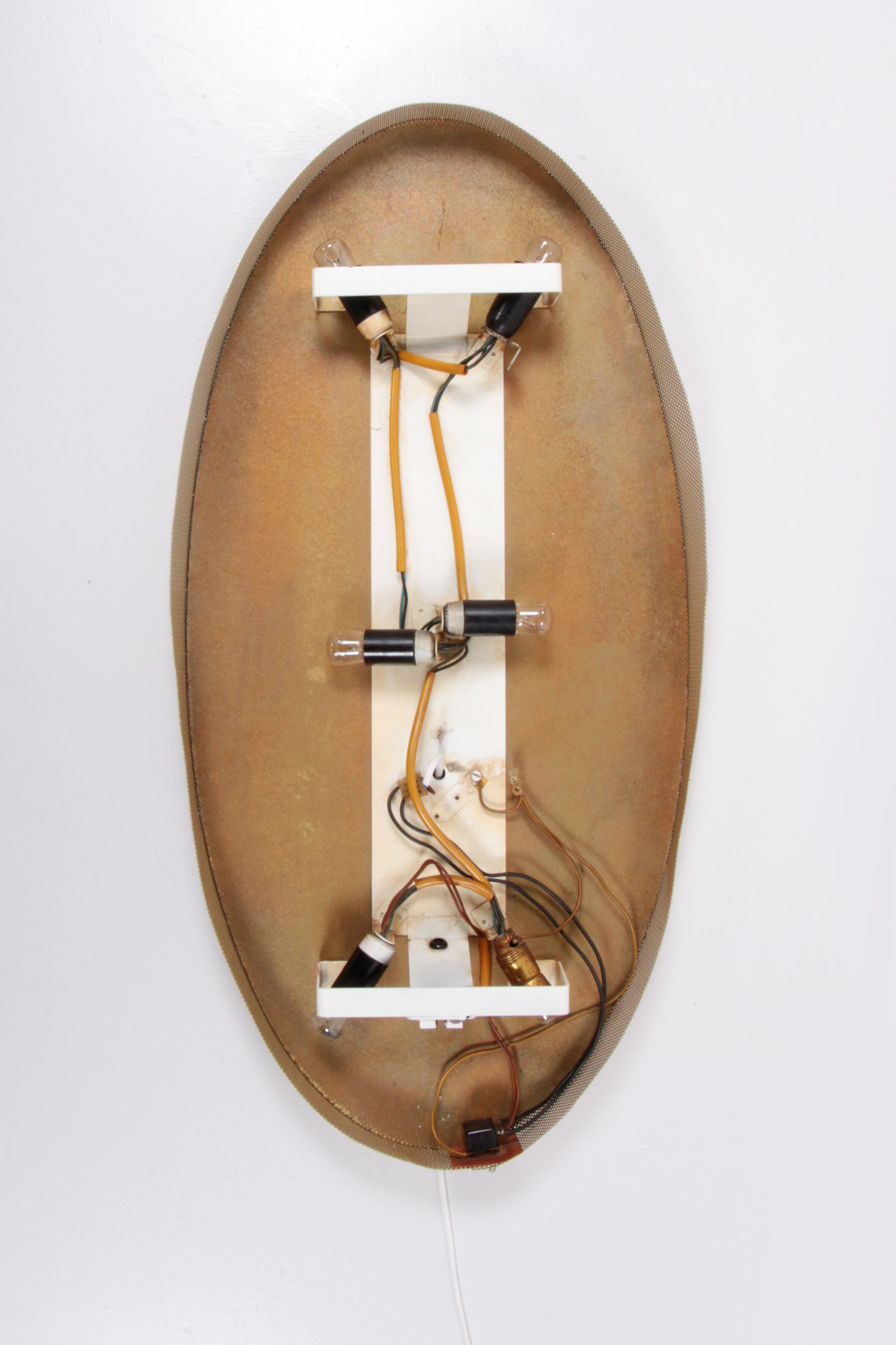 Miroir mural illuminé des années 1960, Allemagne, Hollywood Regency