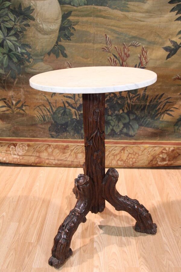 table guéridon bistrot forêt noire