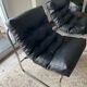 Black chrome retro armchair
