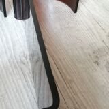 Pair of 70s design smoked plexiglass bedside tables