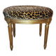 Tabouret en bois doré
