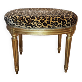 Tabouret en bois doré
