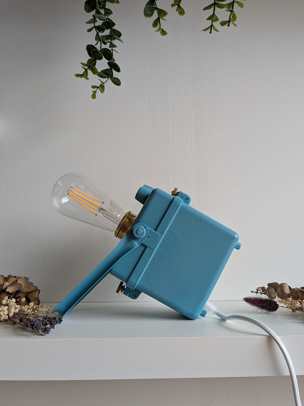 Vintage blue Wonder Tifon lamp