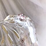 Pedestal fruit cup in blown glass