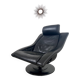 Ancien fauteuil cuir noir « move » design takashi okamura & erik marquardsen pour nelo années 1970 scandinave