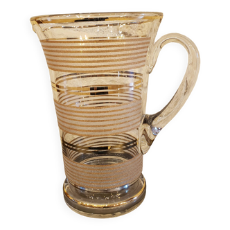Granite glass jug with gold edging