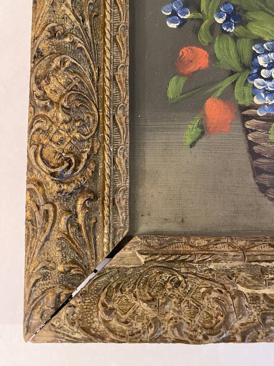 Still life with wild flowers, signed, mid-20th century