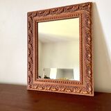 Miroir classique rectangulaire en bois sculpté