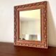Miroir classique rectangulaire en bois sculpté