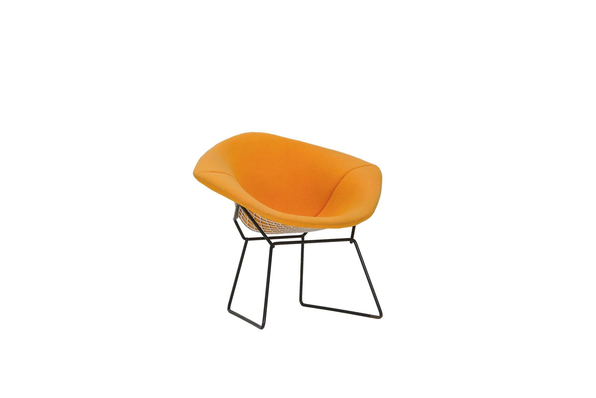 Diamond Chair – Yellow Upholstery - Harry Bertoia
