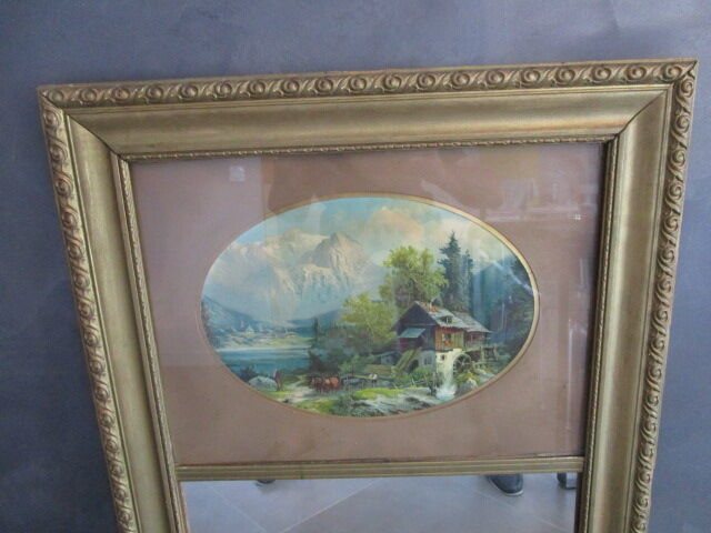 Antique trumeau mirror