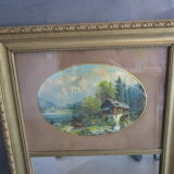 Antique trumeau mirror