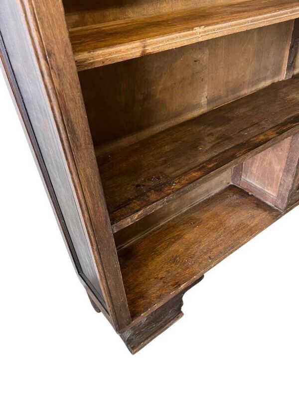 Bibliothèque vintage XL peu profonde / étagère / vitrine