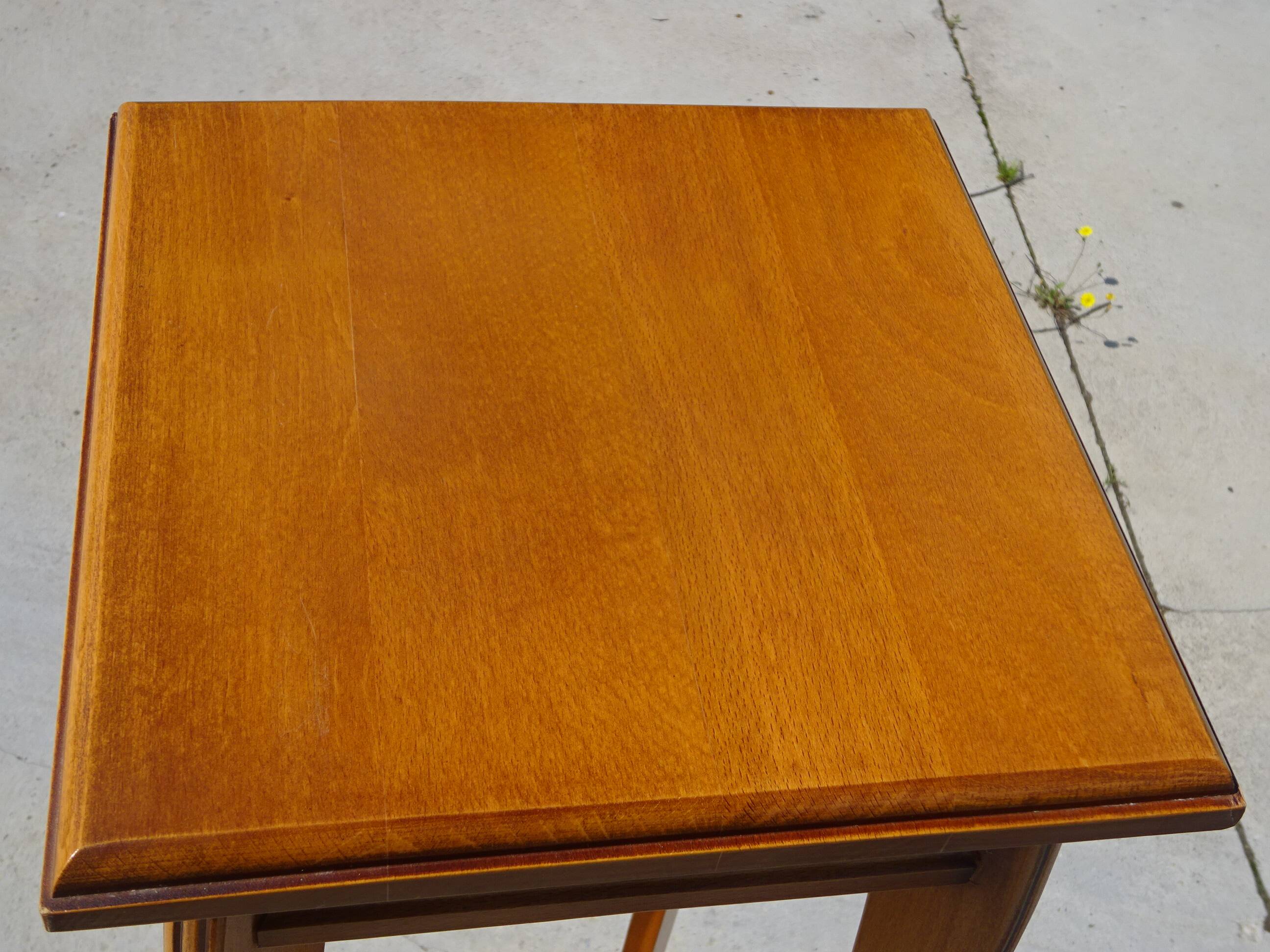 High solid wood harness, double trays